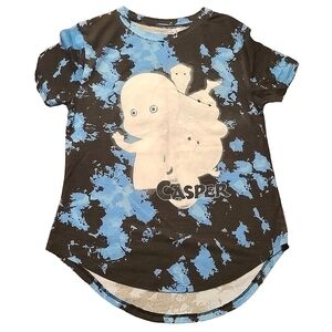 Youth Casper Short Sleeve High Low Graphic Tee Tie-dye Size M